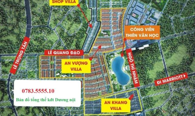 Bán biệt thự Dương Nội, mặt đường 40m, gần công viên hồ 12ha vừa ở vừa kinh doanh. LH: 0783.5555.10