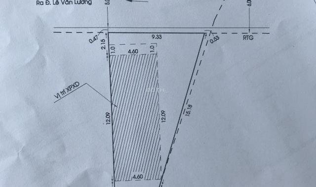 Đất thổ cư, 125,9m2, giá 2.3 tỷ, vay 70%, ngay ngã tư Lê Văn Lương & Nguyễn Bình