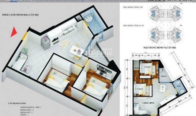 Chính chủ bán cắt lỗ căn hộ 2PN dự án CC CT1 Yên Nghĩa, giá gốc chỉ 11 tr/m2. LH 0972 193 269