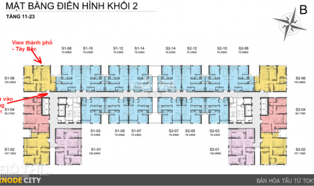 Bán 5 suất ngoại giao Hinode Minh Khai, CK 13% - 20% GTCH - Lô góc 3 mặt thoáng, giá từ 39tr/m2