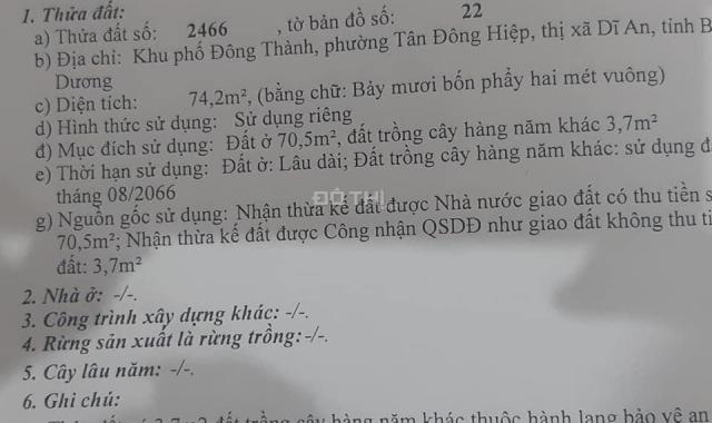 Chính chủ cần bán nhà đẹp, giá tốt tại Dĩ An, Bình Dương