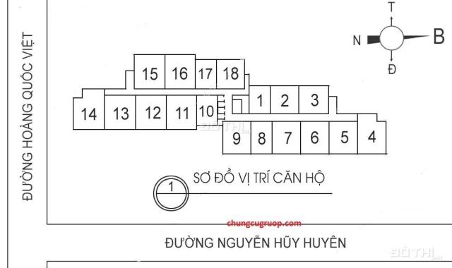 (0985764006 - Chị Hoàn) cần bán CC 60 Hoàng Quốc Việt, (T1806 - 100m2), giá 29tr/m2. Bao tên, có sổ