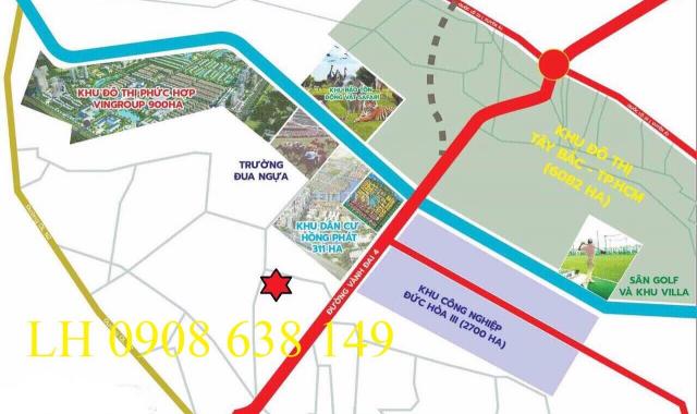 KĐT Young Town Tây Bắc Sài Gòn cạnh Vingroup 900ha, liền kề Daresco, giá chỉ 300 tr/nền, 0908638149