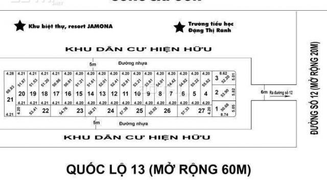 Bán đất đường Số 12, phường Hiệp Bình Phước, Thủ Đức, 52m2, giá 2.45 tỷ