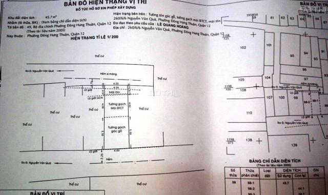 Hot: 2.95 tỷ, SH riêng: 4mx12m, đường Nguyễn Văn Quá, đối diện công viên Cây Sộp