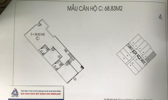 Bán căn hộ số 06, 08 - C14 khu nhà ở Lữ đoàn PKKQ, Bùi Xương Trạch, liên hệ 0967707876
