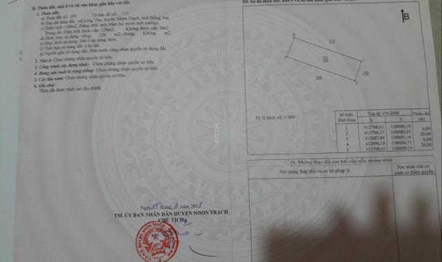 Nhận ký gửi mua bán đất HUD, XDHN, Thành Hưng, Nhơn Trạch, Đồng Nai, sổ hồng. LH 0973021680