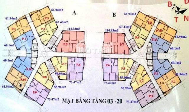 Duy nhất 1 căn góc 73.47m2 chủ nhà cần nhượng lại giá 13.5 tr/m2 dự án CT1 Yên Nghĩa