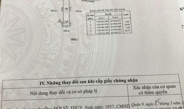 Bán đất mặt tiền Lò Lu, Trường Thạnh, Quận 9, 81m2, giá 6 tỷ 550 tr