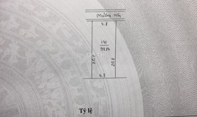 Bán đất phân lô Thọ An, Đan Phượng 100m2, mặt tiền 4,8m giá 1,1 tỷ