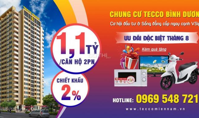 Bán căn hộ Bình Dương chỉ 330 tr, giá 18tr/m2, Tặng 3 chỉ vàng, lãi suất 7,7%/năm. LH: 0969548721