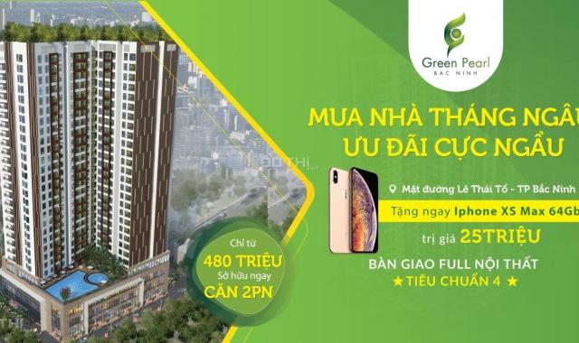 Bán căn hộ chung cư tại dự án chung cư Green Pearl Bắc Ninh, Bắc Ninh, diện tích 45m2