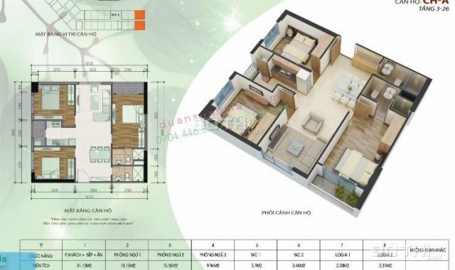 Rẻ không mua, mất đừng tiếc, căn góc 85m2, 3 PN HH2K Dương Nội, Nội thất Đẹp, View rộng, thoáng