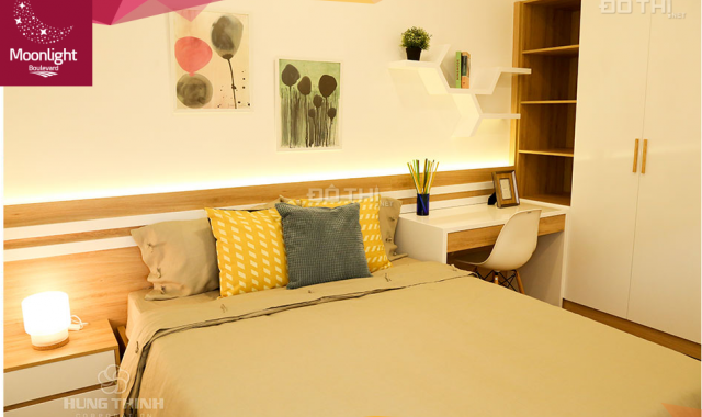 Kẹt tiền bán gấp căn hộ 2 PN Moonlight Boulevard, Bình Tân, giá rẻ nhất dự án. LH: 0936829839
