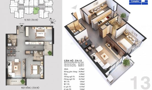 Chung cư Thanh Xuân Complex 24T3 Hapulico bảng hàng CĐT đóng 50% nhận nhà ngay, full nội thất