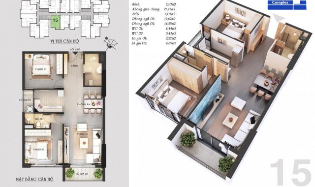 Chung cư Thanh Xuân Complex 24T3 Hapulico bảng hàng CĐT đóng 50% nhận nhà ngay, full nội thất