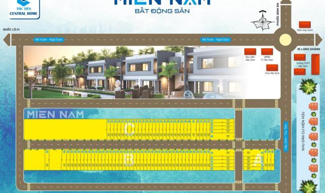 Đất thổ cư Phường Hắc Dịch, TX Phú Mỹ, 450 triệu/nền, 150m2, SHR, mặt tiền đường nhựa 6m