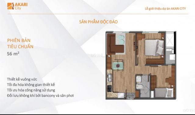 Cần bán căn hộ Akari mặt tiền Võ Văn Kiệt, 2 PN, LH: 0901.222.388