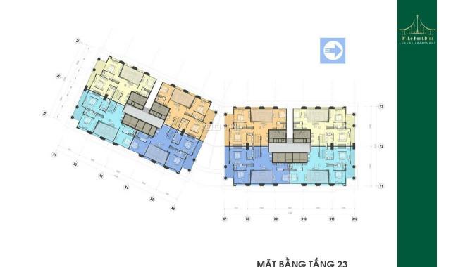 Chính chủ gửi bán lại căn hộ 64m2, giá 3.8 tỷ, CC 36 Hoàng Cầu, D'. Le Pont D'or. LH: 0912262101