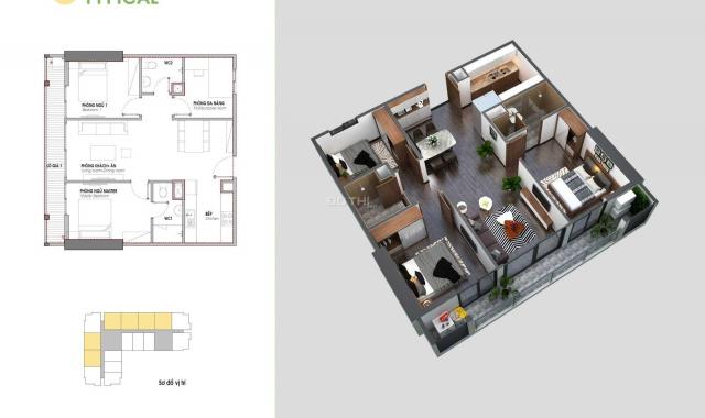 Cần bán căn hộ chung cư 55m2 (2PN) đẹp nhất tại dự án An Bình Plaza. LH Mr Lượng 0858655268