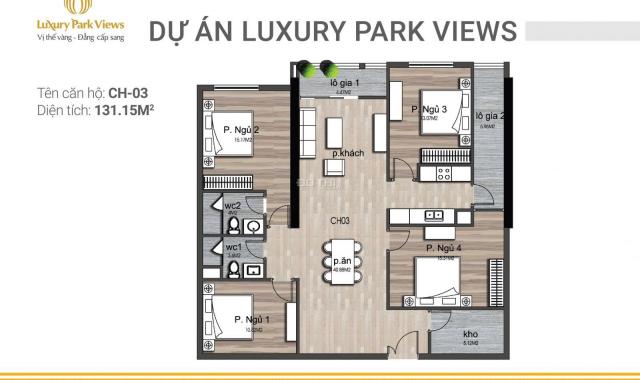 Bán căn hộ chung cư tại dự án Luxury Park View, Cầu Giấy, Hà Nội, diện tích 131.02m2