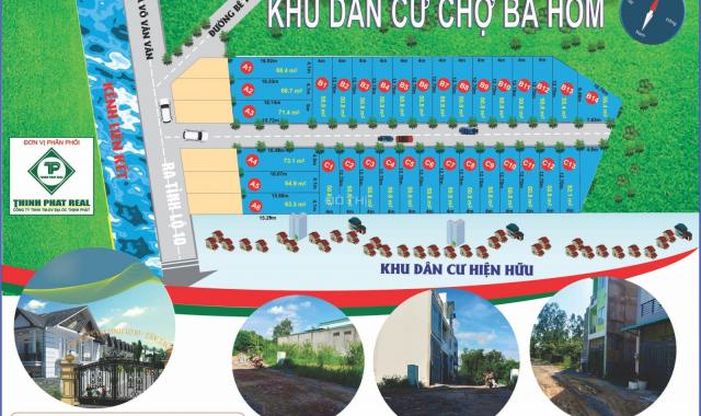 Mở bán đất KDC Chợ Bà Hom MT đường Bà Hom, SHR, DT: 4x13m, giá 1.15 tỷ