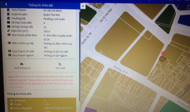 Bán đất tại đường Số 8, Quốc lộ 1K, P. Linh Xuân, Thủ Đức - 111m2, giá 3.33 tỷ