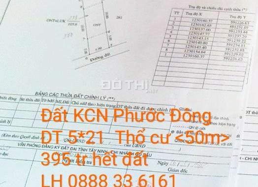 Đất thổ cư gần KCN Phước Đông - Gò Dầu - Tây Ninh