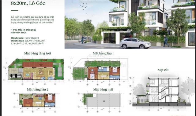 Nhà phố,biệt thự 5x20m, 8x20m, giá 5,4 tỷ bàn giao quý 2 năm 2020, LH: 090.6655.878