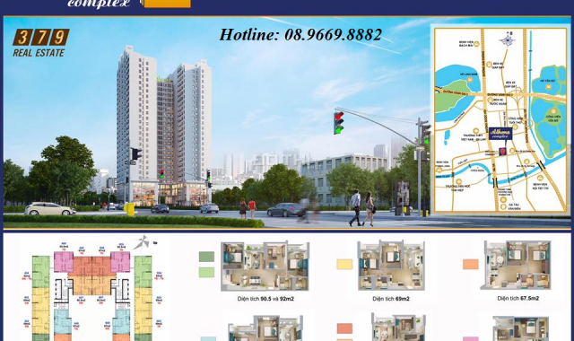 Bán chung cư Athena Complex Pháp Vân 67m2, full nội thất liền tường