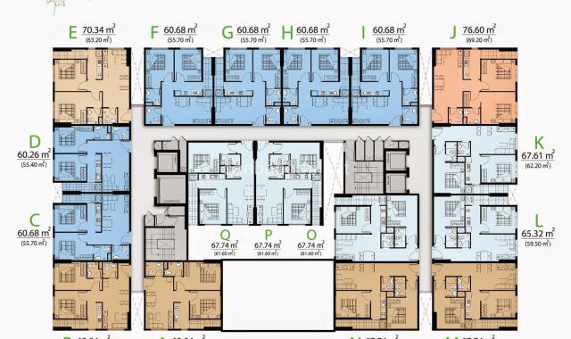 Bán chung cư Bông Sao 67m2, Block B1, P. 5, Q8 liền kề Giai Việt Chánh Hưng & Pegasuite, giá 2.2 tỷ