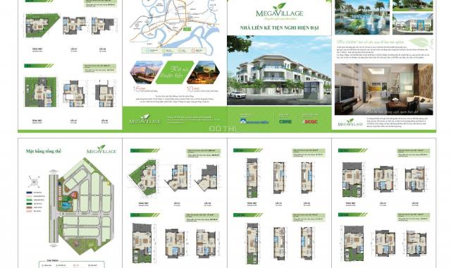 Bán nhà phố Mega Village Khang Điền Quận 9 view trực diện hồ bơi, sổ đỏ riêng. Ngân hàng hỗ trợ 70%