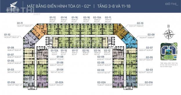 Bán căn hộ chung cư tại dự án Sunshine Garden, Hai Bà Trưng, Hà Nội, diện tích 100m2, giá 3.3 tỷ
