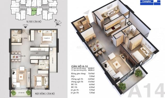 Thanh Xuân Complex - Đóng 50% nhận nhà ở luôn, CK trực tiếp 1 triệu/m2. LH 0969653277