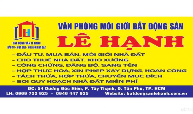 Bán gấp 2lô đất hẻm8m đường Nguyễn Hữu Dật, P. Tây Thạnh, Q. Tân Phú.