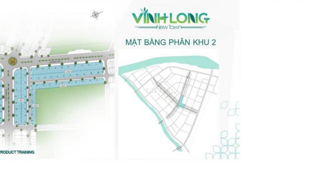 Suất nội bộ dự án Vĩnh Long New Town, lô ngay vòng xoay trung tâm, giá 900 tr