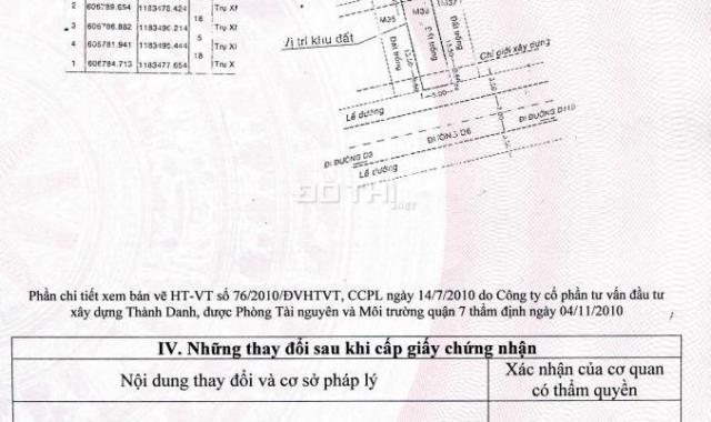 Bán lô đất TĐC Phú Mỹ, P. Phú Mỹ, Q7 5x18m, hướng Nam, dãy M, giá 6.4 tỷ, LH: 0972.479.535