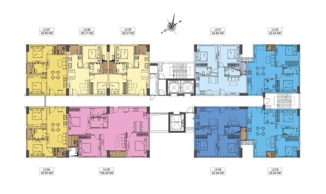 Bán căn hộ 2PN, 50m2, chung cư No15,16, full tiện ích cao cấp, view trực diện Vinhomes Riverside