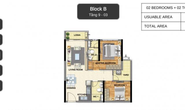 Cần bán căn hộ Block E, khu Emeral, Celadon - 71,2m2, 2PN. Lh: 0938 696 545