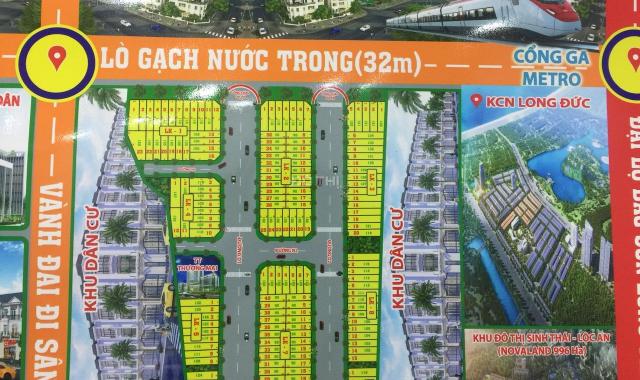 Bán đất 90m2-200m2 MT QL51, Lò Gạch Nước Trong, khu dân cư Novaland, thổ cư, SHR, 12tr/m2