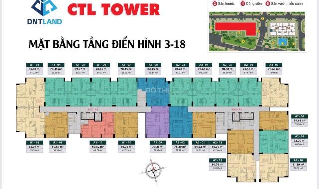 Nhận giữ chỗ 3 tầng cuối cùng dự án CTL Tower Tham Lương. PKD: 0932.938.356
