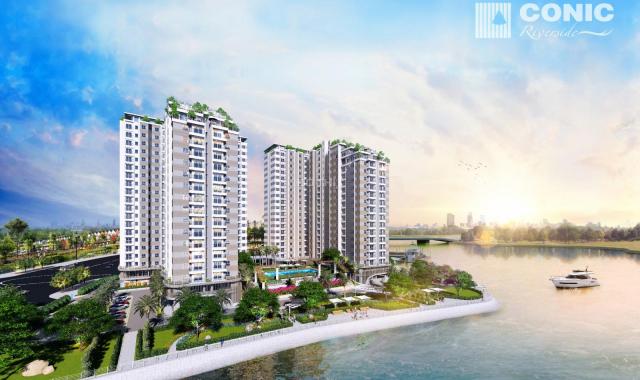 Penthouse Conic, MT Tạ Quang Bửu, 120m2 + 45m2 sân vườn, view sông 3 PN. Giá CĐT, LH 0906.848.880