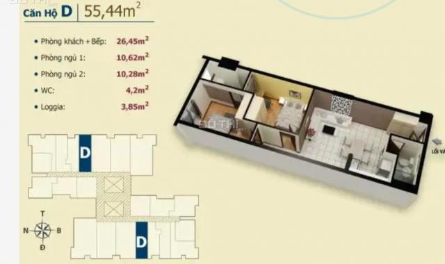 Bán căn hộ chung cư Võ Đình Quận 12, HCM, diện tích 54m2, giá 1.3 tỷ