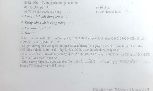 Nhà hẻm đường Nhà Vuông, xã Trung Chánh, giá 2,6 tỷ bớt lộc