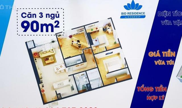 Bán căn hộ chung cư tại dự án BID Residence, Hà Đông, Hà Nội, diện tích 70m2, giá 1.6 tỷ