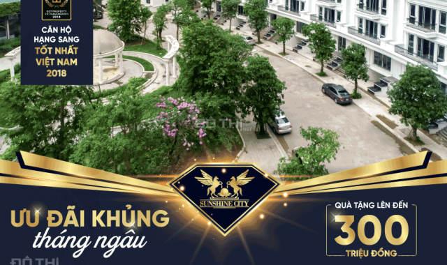 Sunshine City - Tòa S5 căn 04 100m2, cửa Tây Bắc, BC Đông nam nhìn sân golf Ciputra. LH: 0964687503