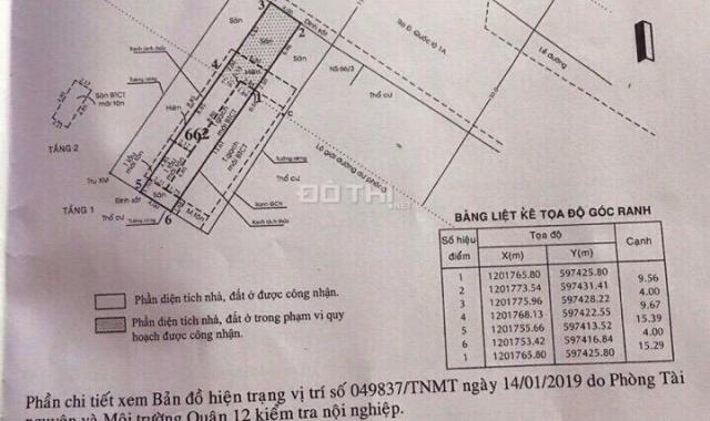 Bán đất mặt tiền Tân Thới Hiệp 7, 8mx25m, tách 2 sổ, 7,5 tỷ/sổ