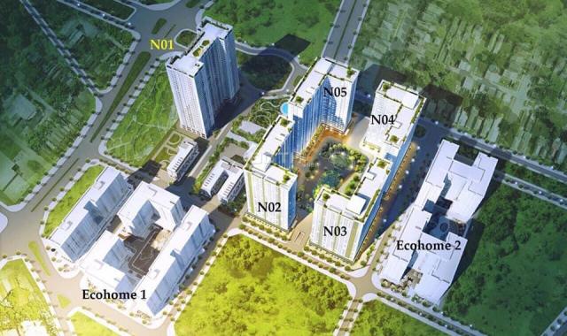 Bán căn hộ chung cư tại Dự án ECohome 3, Bắc Từ Liêm, Hà Nội diện tích 70m2 giá CĐT 16.5 triệu/m2