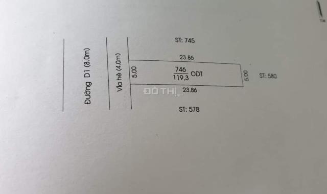 Bán đất tại Đường D1, TDC Chánh Nghĩa, Coopmart Thủ Dầu Một, Bình Dương 120m2, giá 4.8 tỷ