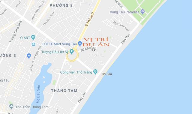 Căn hộ biển Vũng Tàu, ngay Bãi Sau Thùy Vân 53m2, trả góp 32 tháng, CK 18%. LH 0906721277